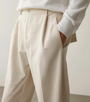 linen trousers