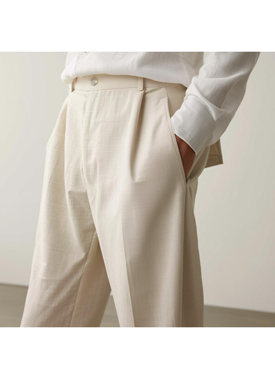 linen trousers