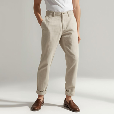 linen trousers