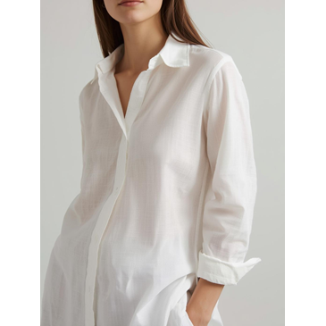 white linen shirt
